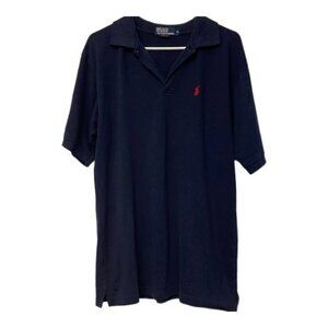 Vintage Polo by Ralph Lauren Navy Blue Collar Polo Shirt Size XL EUC #DS-0329